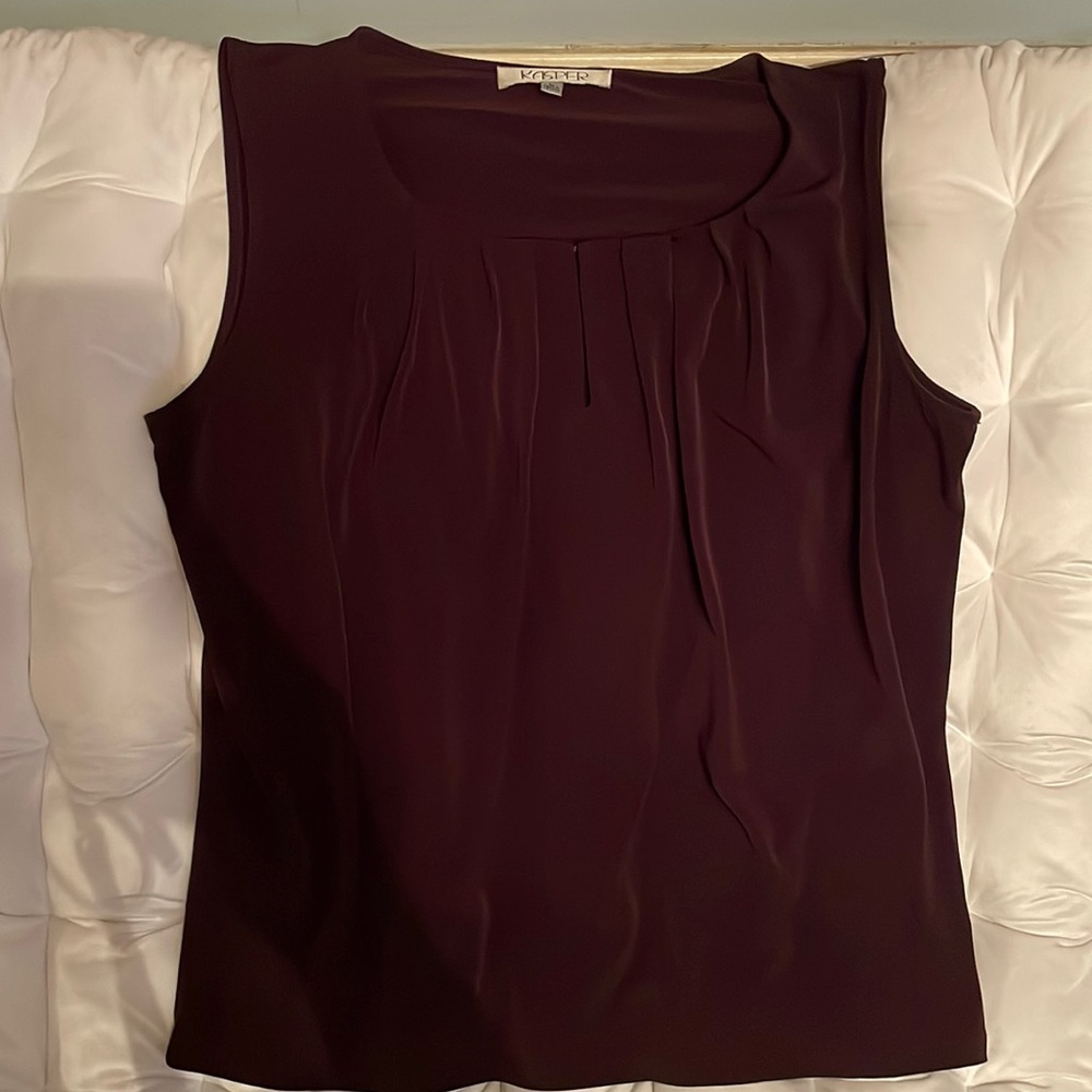 Kasper rayon sleeveless shirt